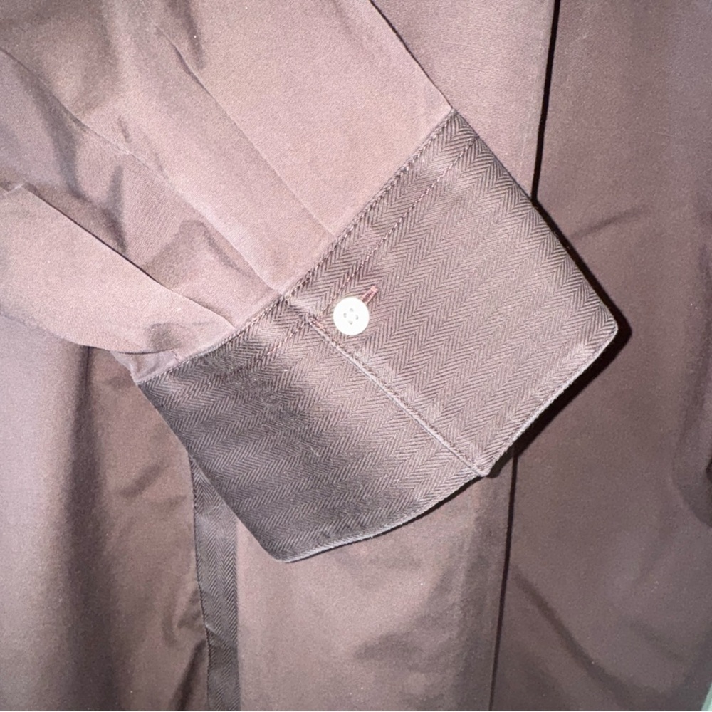 Talbots Womens Plus Black 3/4 Sleeve Button Up Shirt Blouse Herringbone Trim 20W - Picture 4 of 11